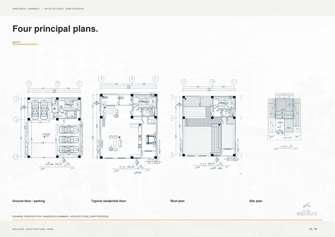 Bayat - Four principal plans.