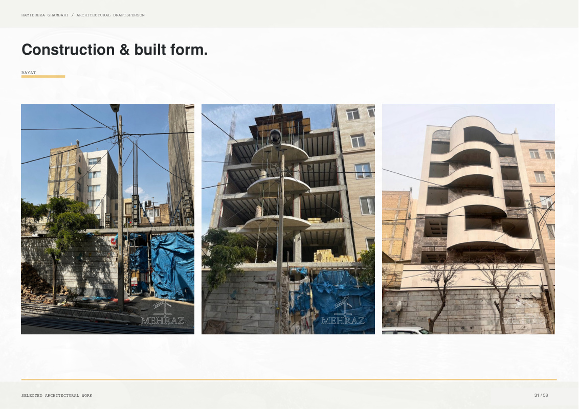 Bayat - Construction & built form.