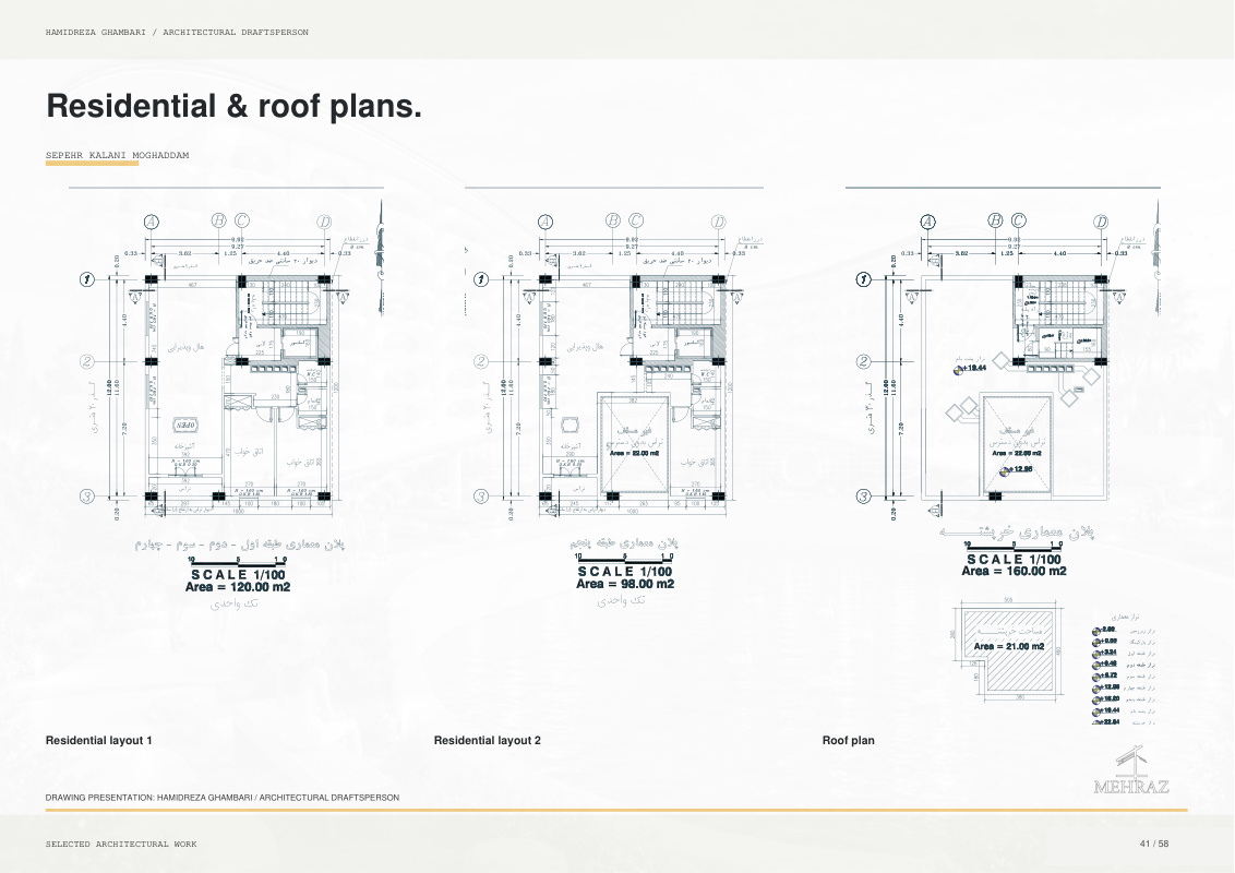Sepehr Kalani Moghaddam - Residential & roof plans.
